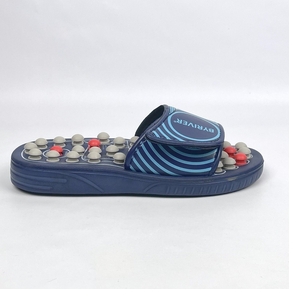 BYRIVER Acupressure Foot Massage Reflexology Slip-On Sandals Sz Small W9-11/M7-9